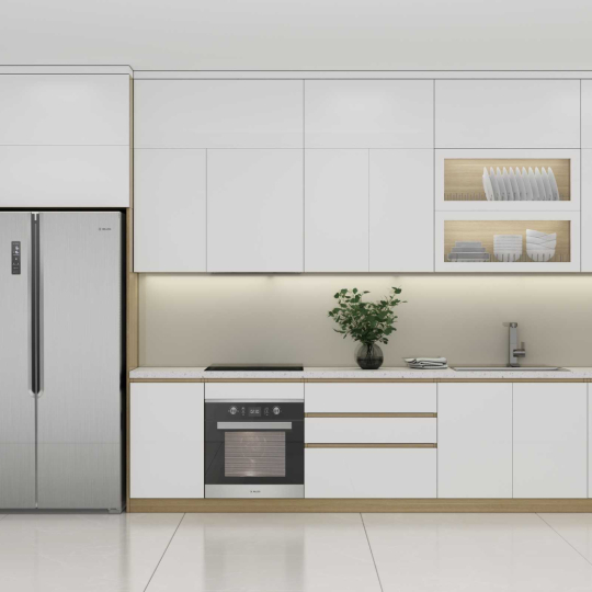 Tủ bếp chuyên nghiệp gỗ MDF An Cường